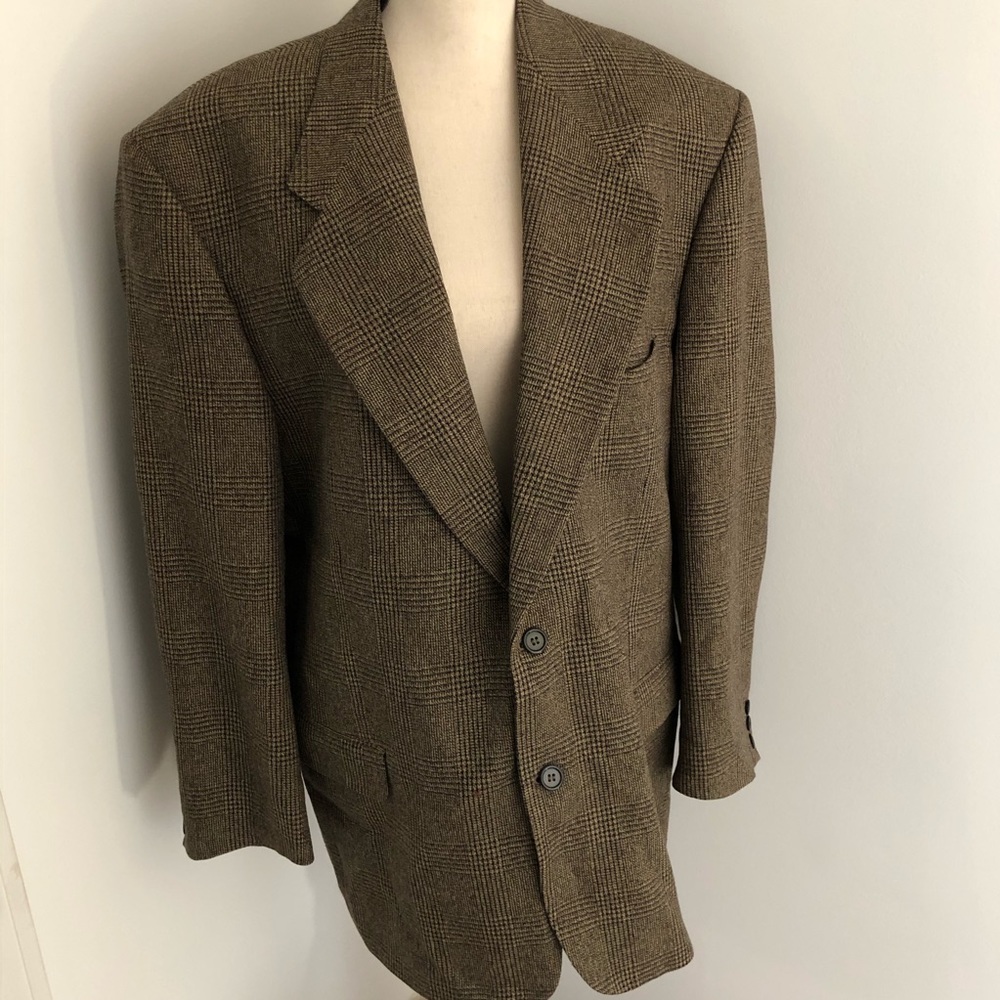 Ungaro Paris men’s suit blazer silk/wool Sz 44R